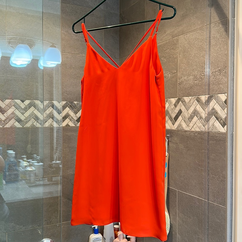 Topshop red dress size 2 petite